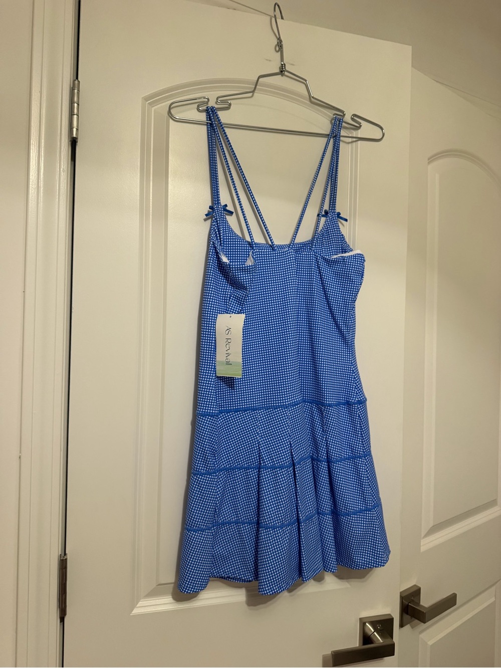 Altar'd State Blue Gingham Tiered Sundress - Picture 2 of 3